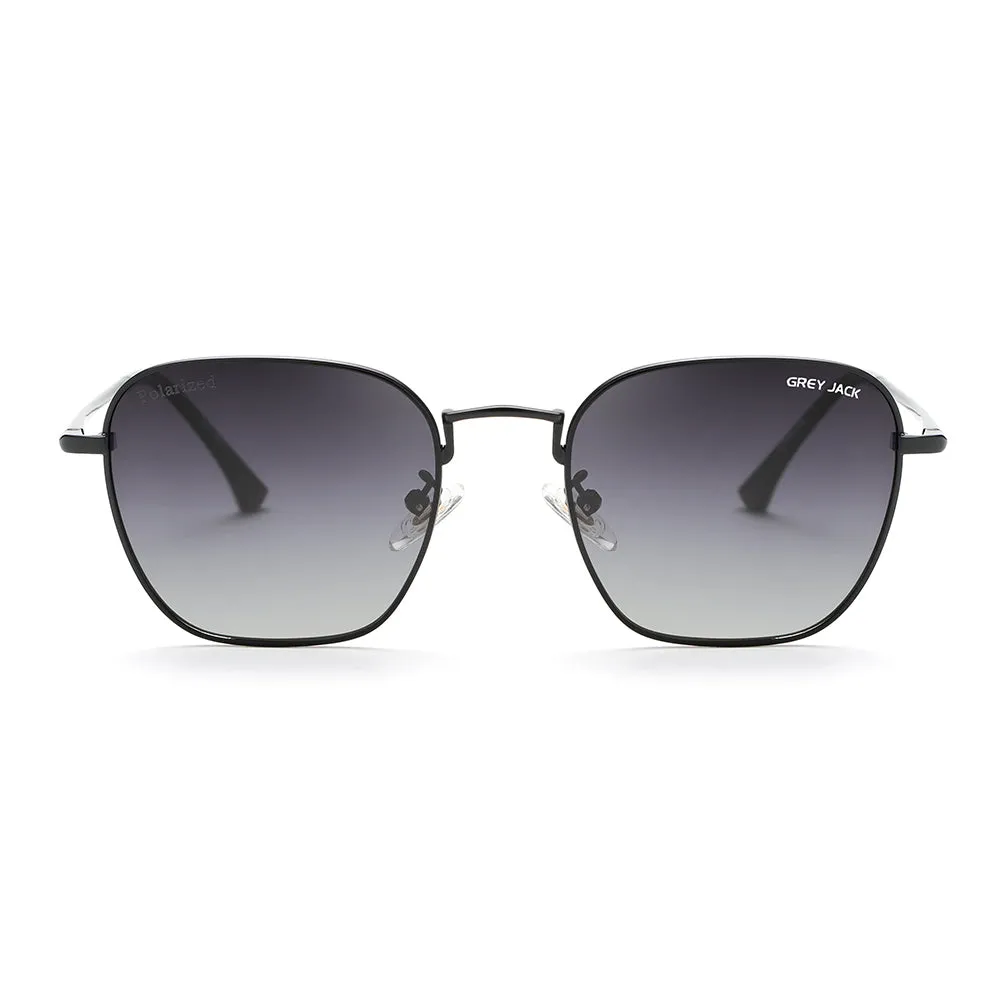 GREY JACK Polygon Polarized Minimalist Latest Stylish Sunglasses for Men Women 2366