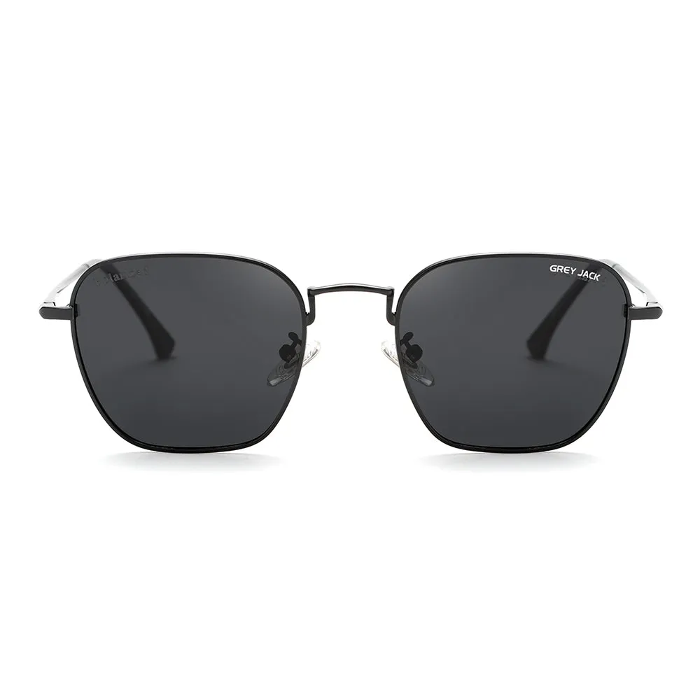 GREY JACK Polygon Polarized Minimalist Latest Stylish Sunglasses for Men Women 2366