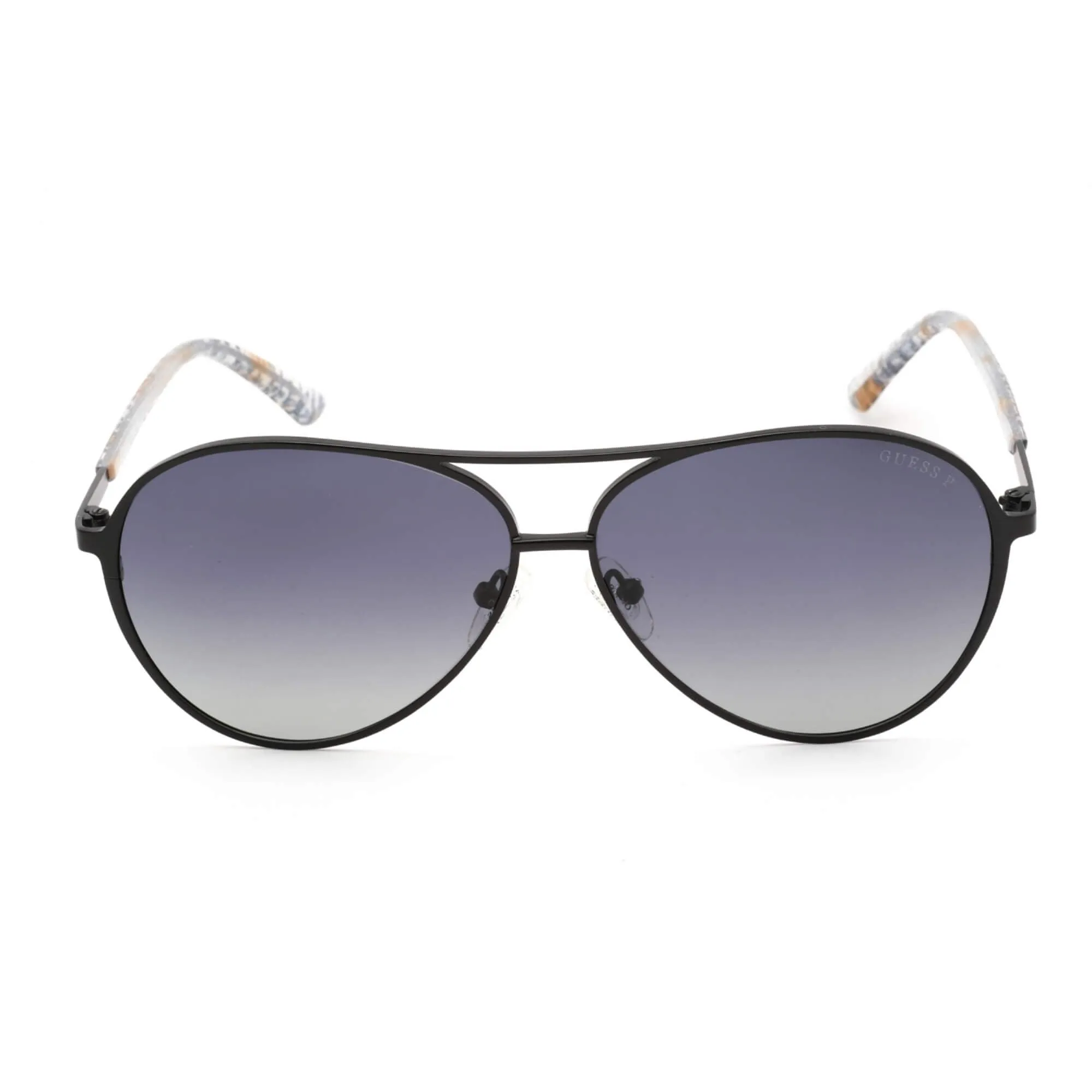 Guess Women's Sunglasses - Smoke Polarized Lens Metal Aviator Frame | GU7847 02D