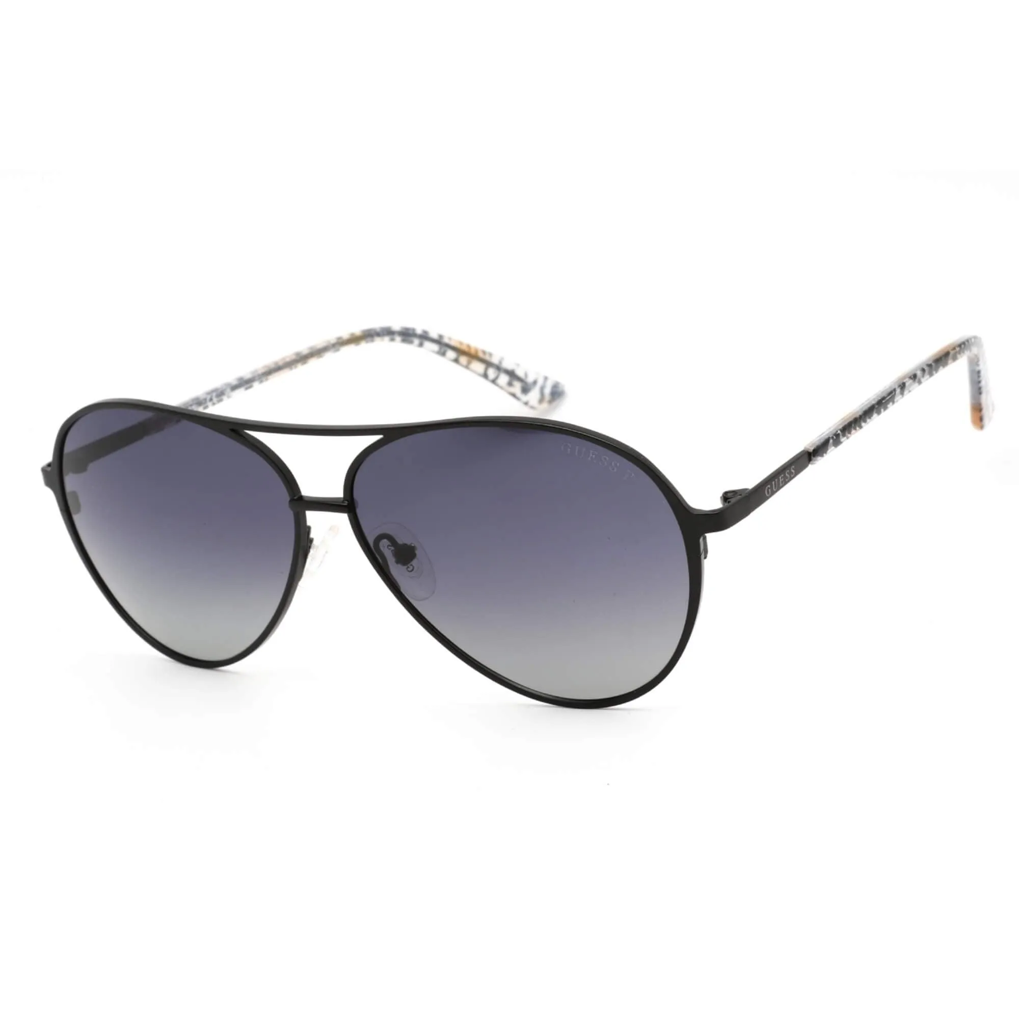 Guess Women's Sunglasses - Smoke Polarized Lens Metal Aviator Frame | GU7847 02D