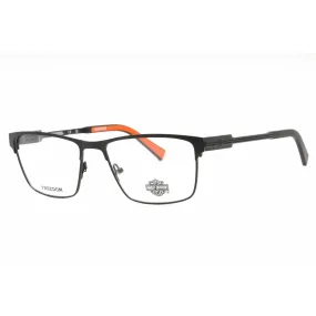 Harley Davidson Men's Eyeglasses - Matte Black Metal Rectangular Frame | HD9009 002
