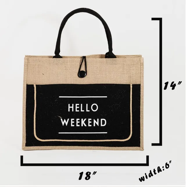 HELLO WEEKEND TOTE BAG DROPS APRIL 6