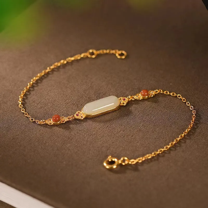 Hetian Jade Pinan Bracelet-Good Fortune and Prosperity