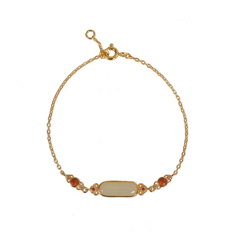 Hetian Jade Pinan Bracelet-Good Fortune and Prosperity