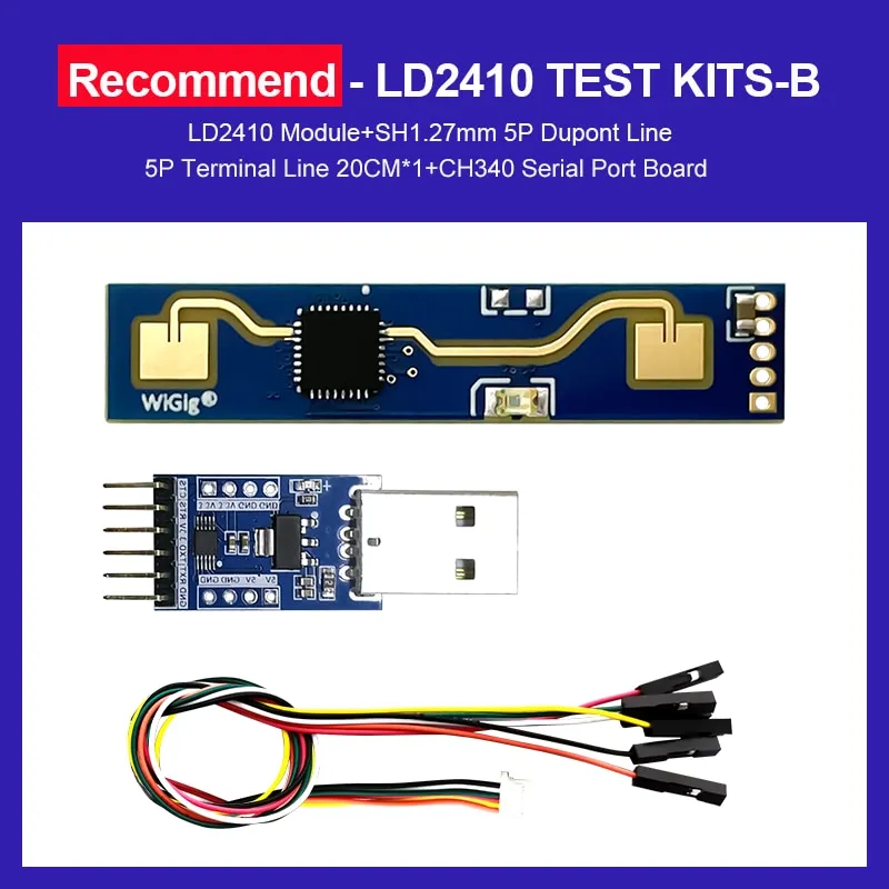 Hi-Link New HLK-LD2410 5V Mini High Sensitivity 24GHz Human Presence Status Sensor Radar Module Consumer Electronic
