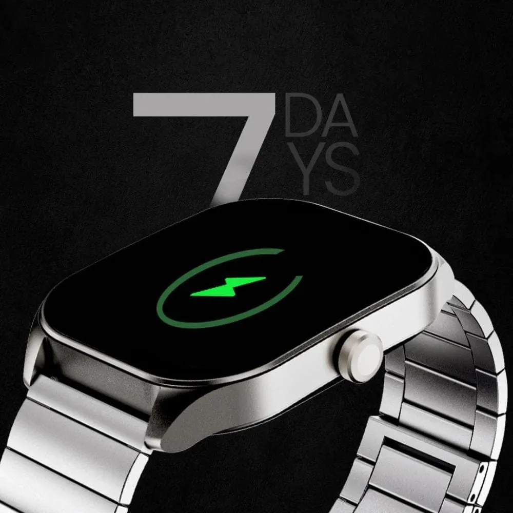 HiFuture FutureFit Apex Stainless Steel Smart Watch (2.04 Inch Display) - HSSW3