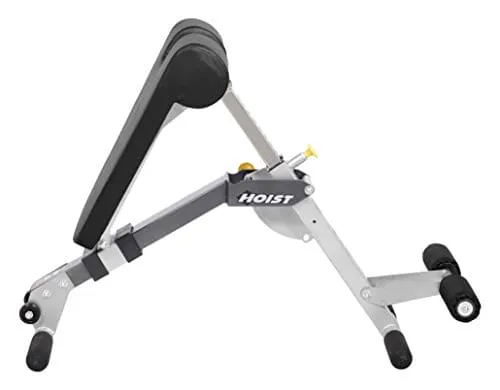 HOIST Fitness HF-4263 Dual Adjustable Ab/Back Hyper Roman Chair Exercise Bench - Platinum
