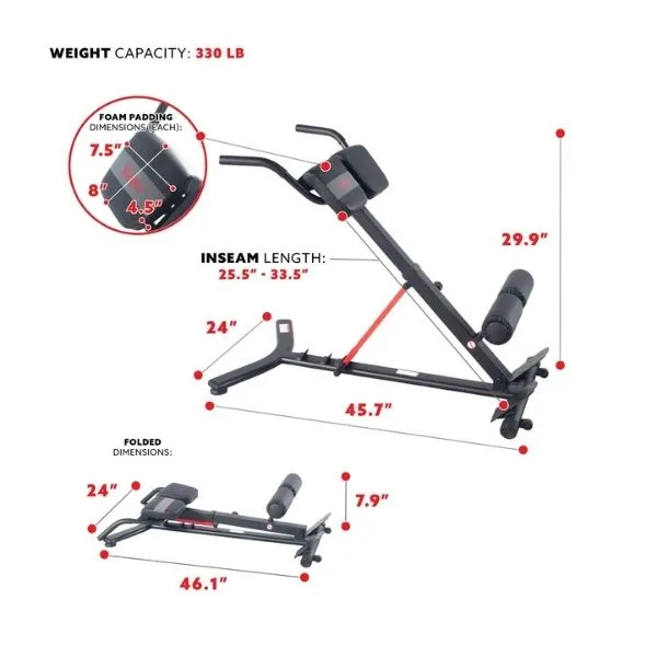 Hyperextension Roman Chair With Dip Station