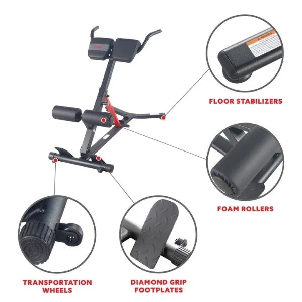 Hyperextension Roman Chair With Dip Station