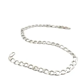 Ion Curb 925 Sterling Silver Chain Necklace