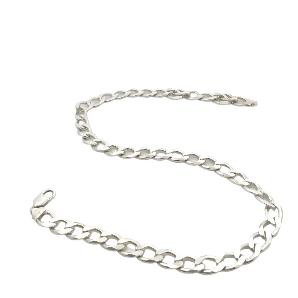 Ion Curb 925 Sterling Silver Chain Necklace