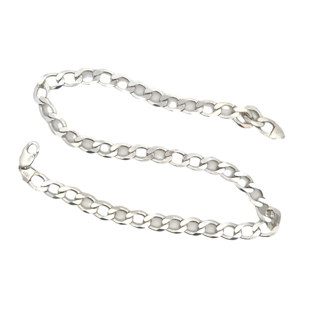 Ion Curb 925 Sterling Silver Chain Necklace