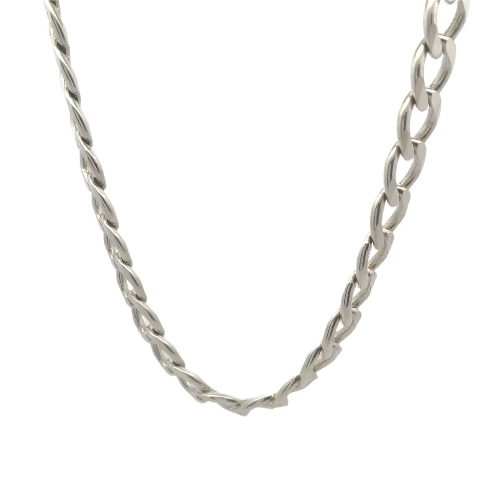 Ion Curb 925 Sterling Silver Chain Necklace