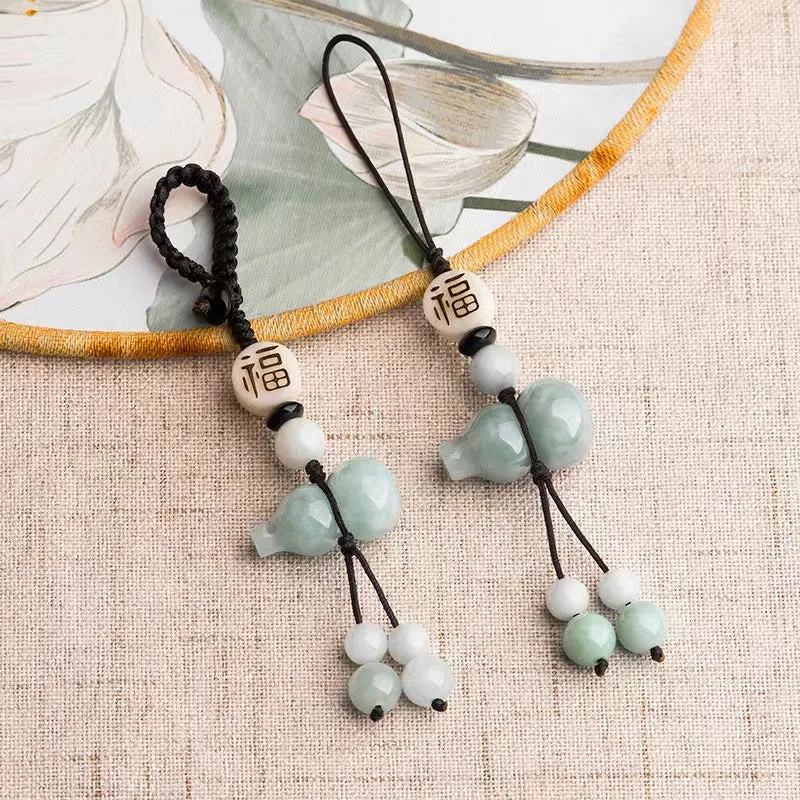 Jade Calabash Phone Chain-Fengshui Protecion
