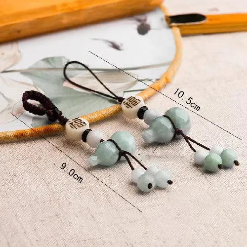 Jade Calabash Phone Chain-Fengshui Protecion