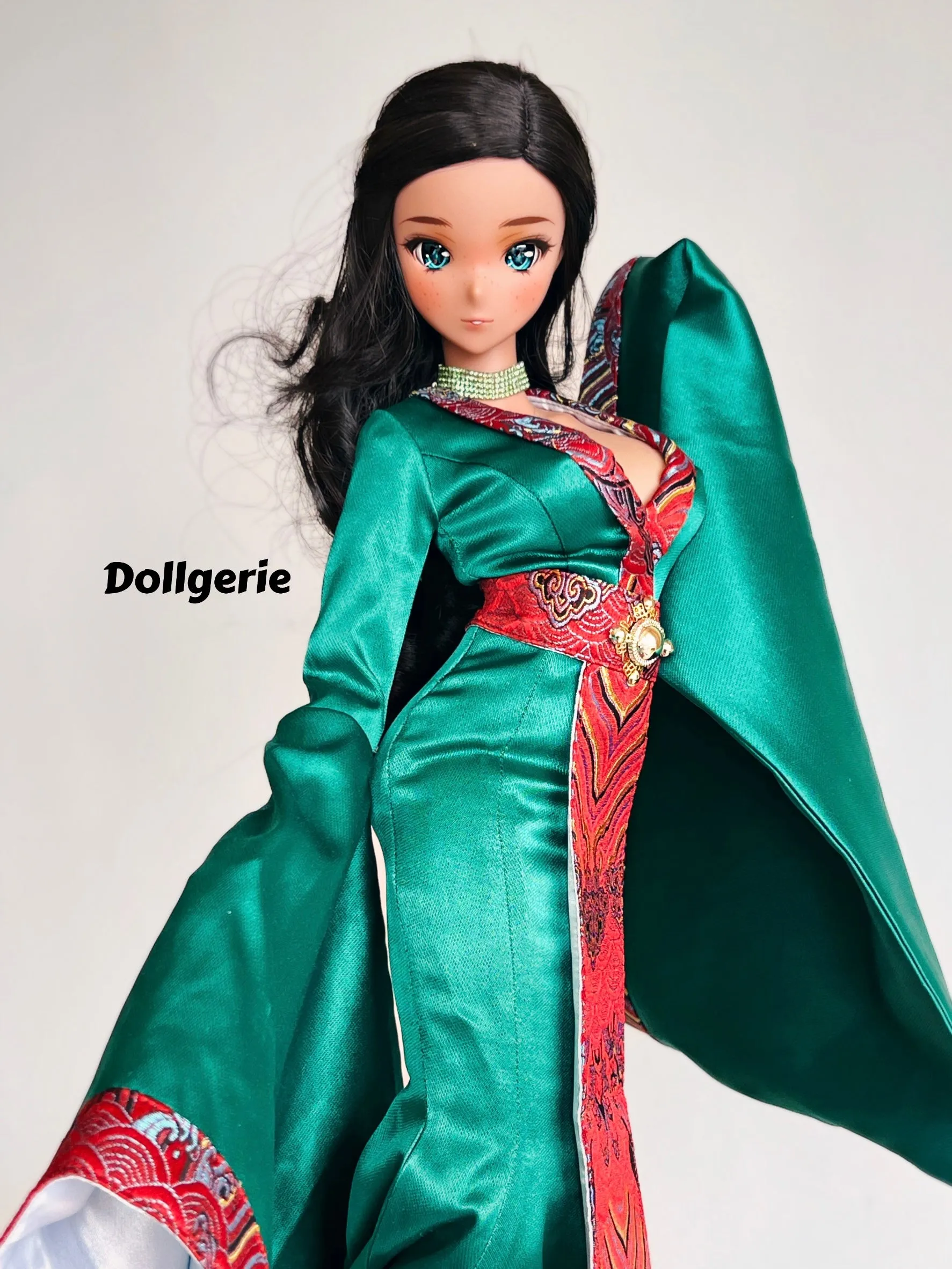 Jade Empress Gown for SmartDoll / DD (fits for L bust)