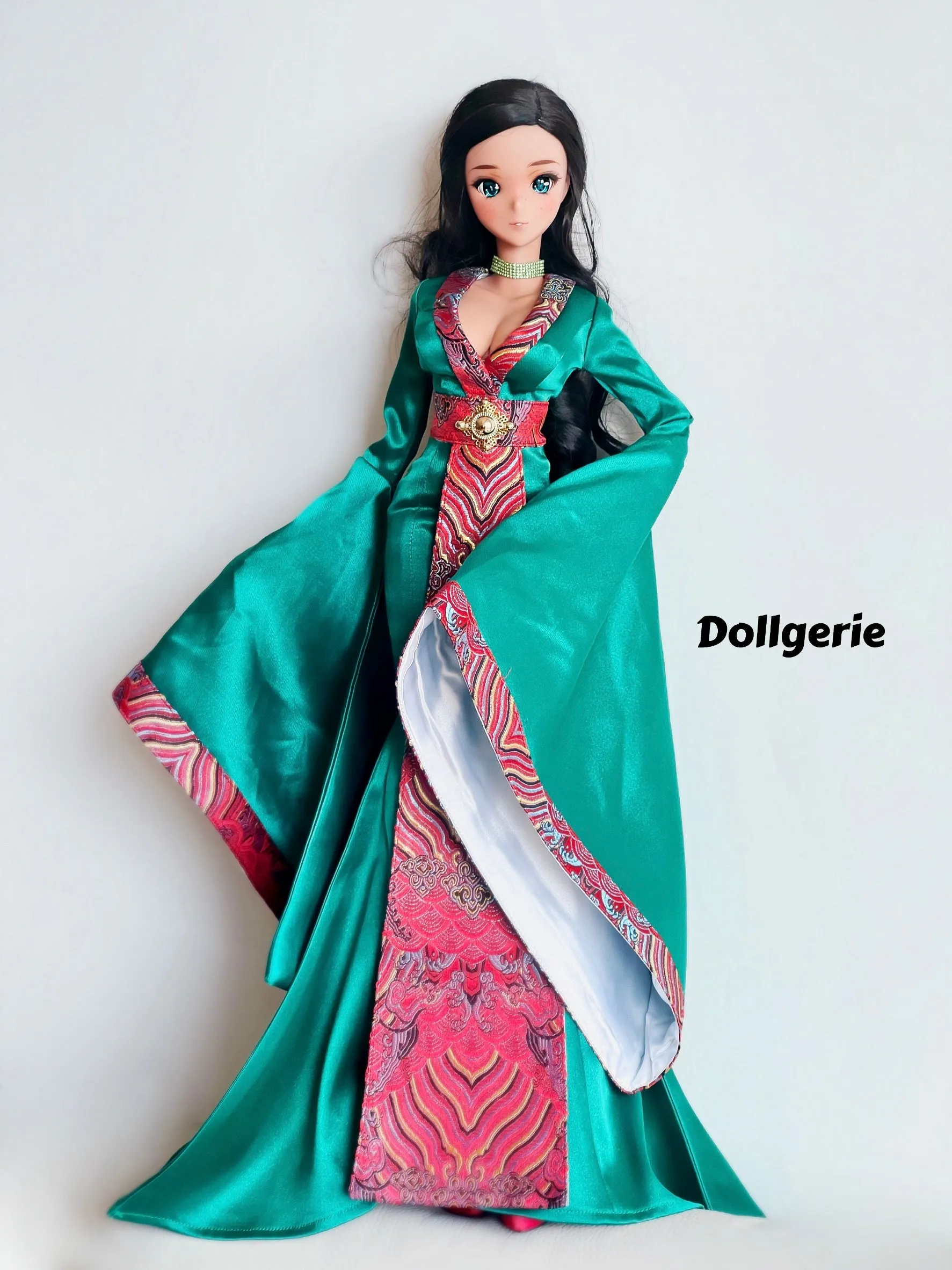 Jade Empress Gown for SmartDoll / DD (fits for L bust)