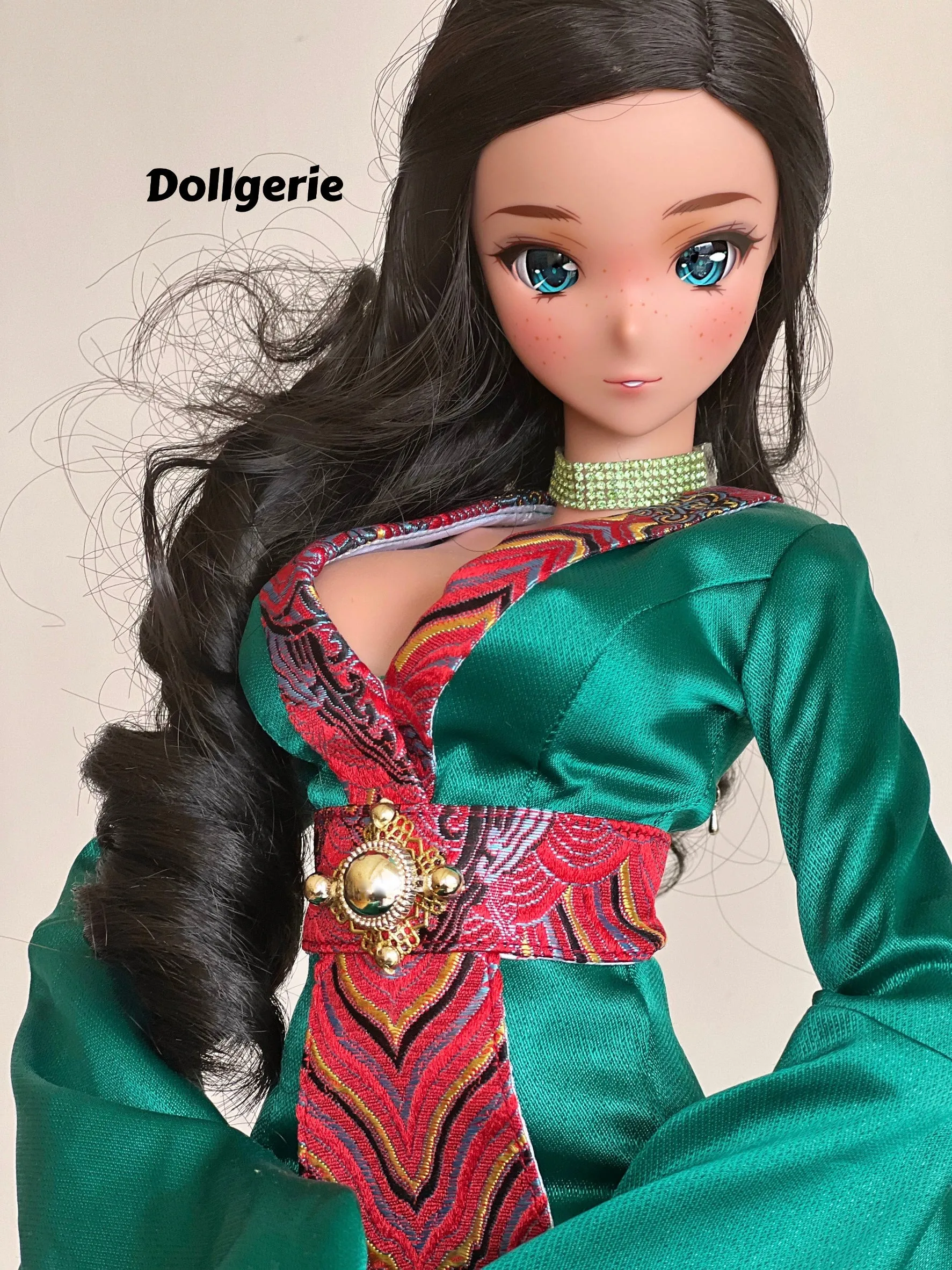 Jade Empress Gown for SmartDoll / DD (fits for L bust)