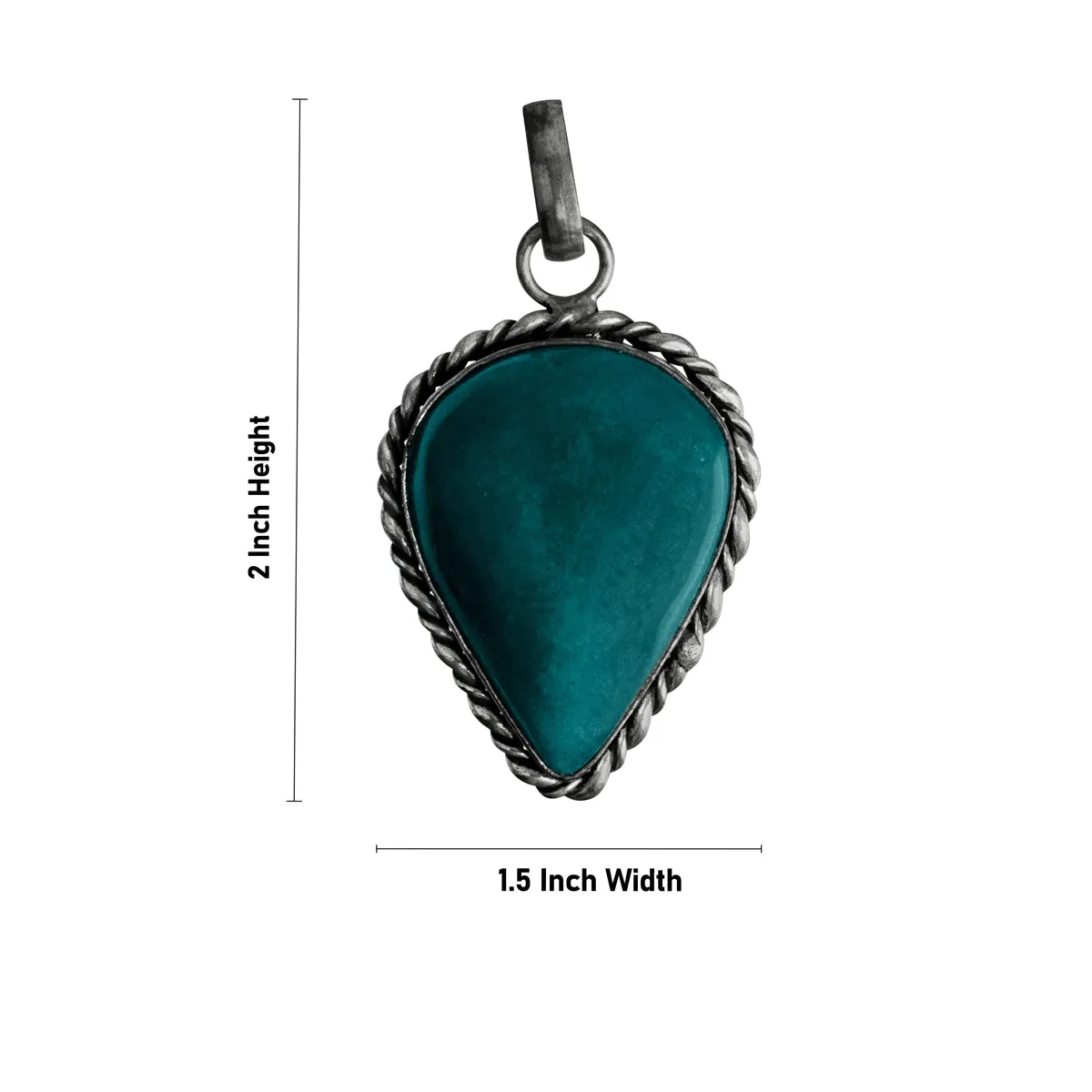 Jade Locket - 2 x 1.5 Inches | Jade Pendant/ Jade Stone Dollar for Men & Women