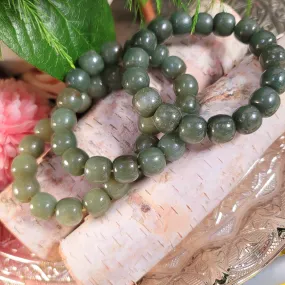 Jade Marshmellow Bracelet for Abundance, Health and Protection
