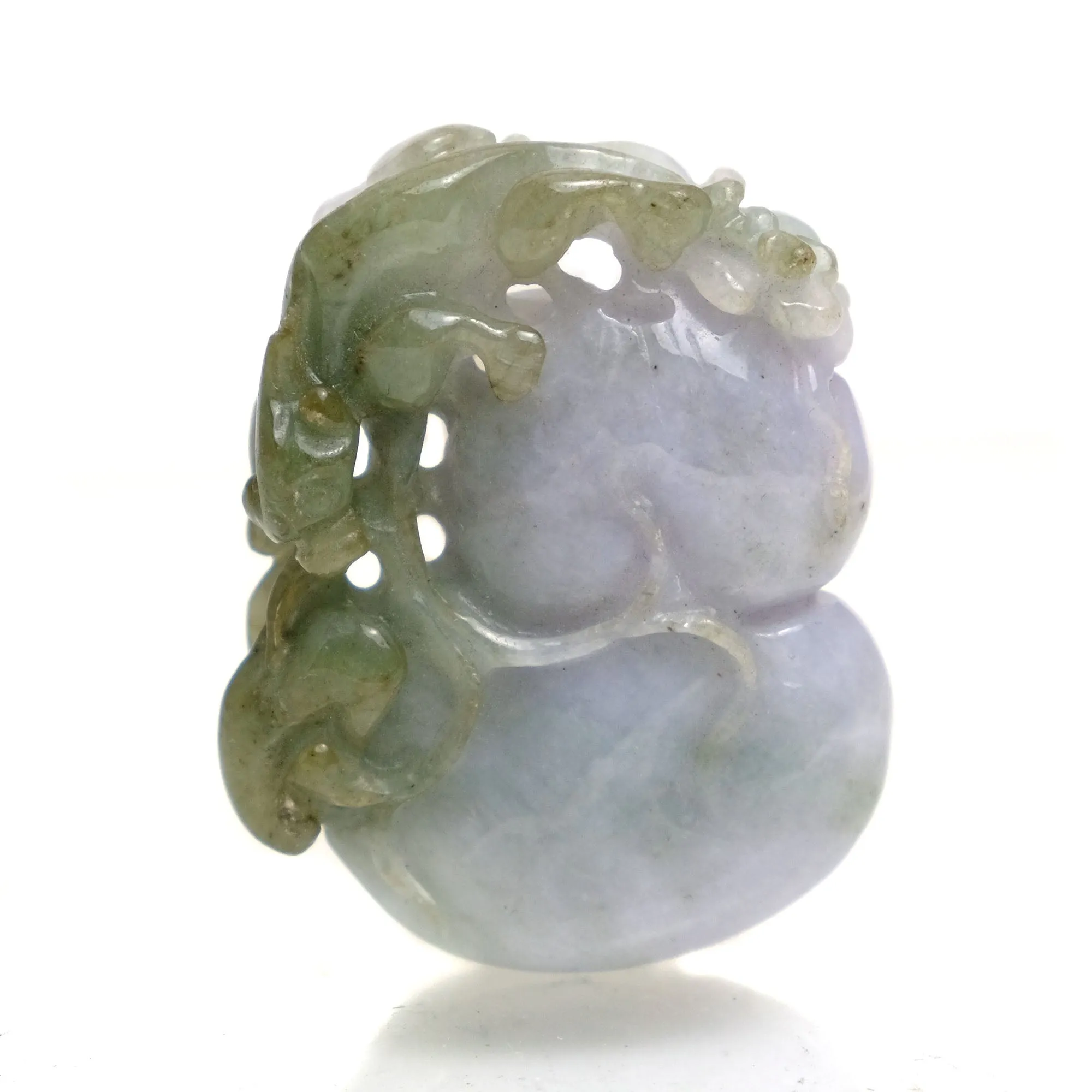Jade Rare Lavender Color Medicine Gourd Nephrite Pendant