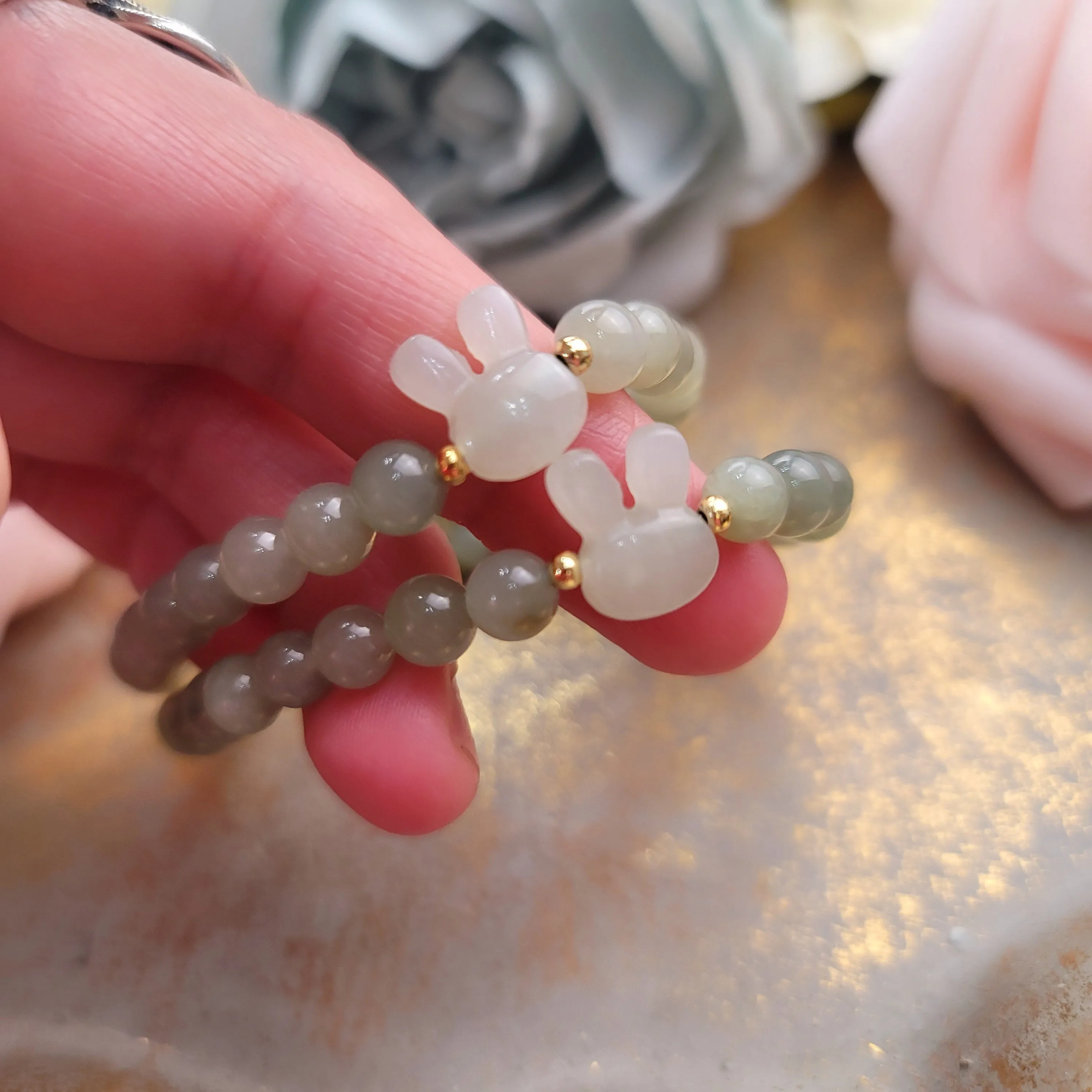 Jade Year of The Rabbit Bracelet for Abundance, Health and Joy