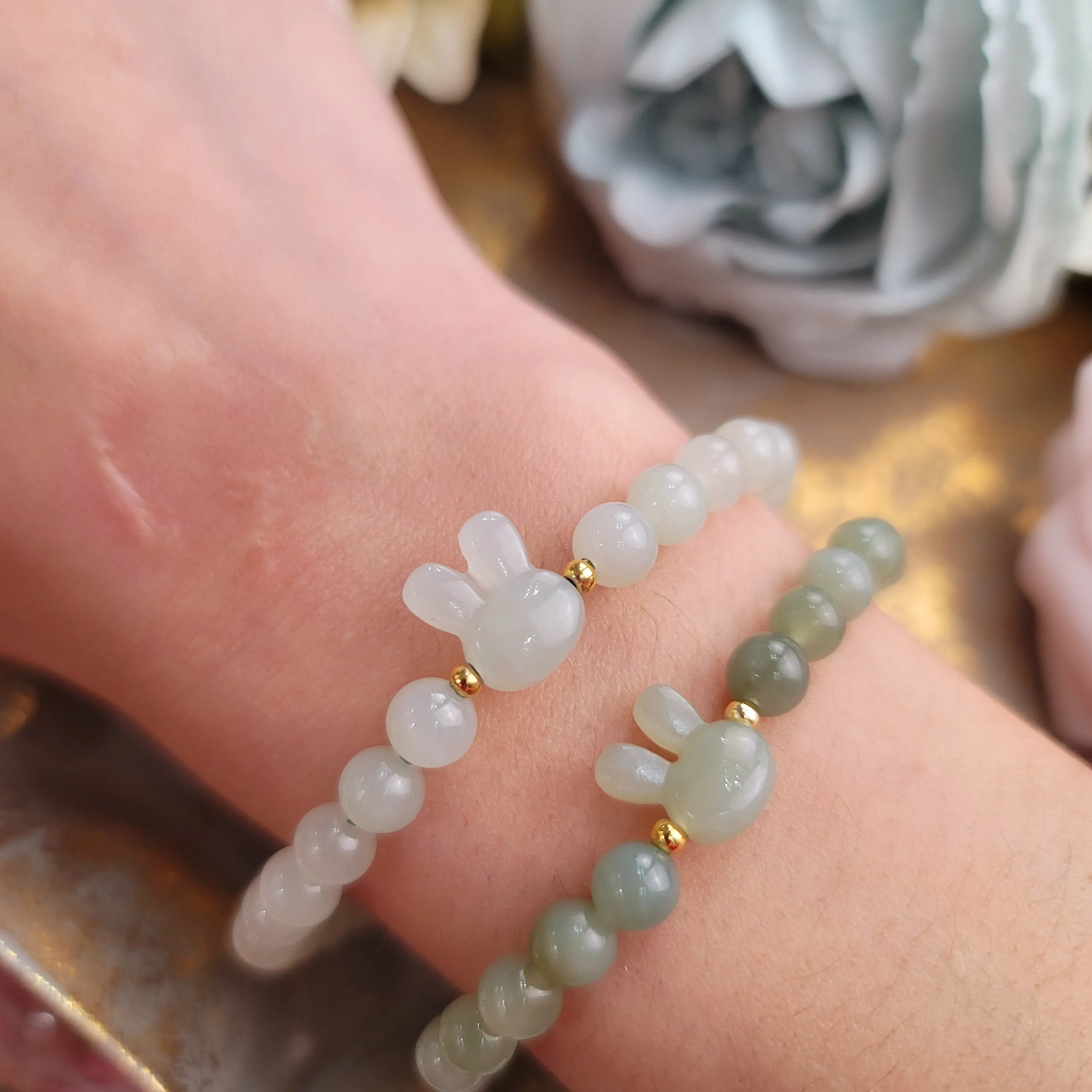 Jade Year of The Rabbit Bracelet for Abundance, Health and Joy
