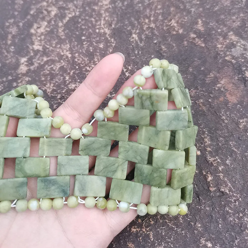 JadeGlow Eye Mask: Reusable 100% Natural Green Stone for Hot & Cold Anti-Aging Therapy