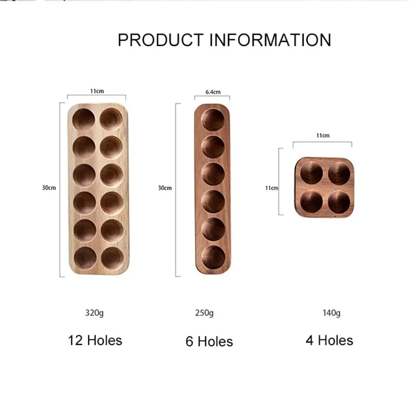 Japanese style Wooden Double Row Egg Storage Box Home Organizer Rack Eggs Refrigerator Holder Kitchen Fresh Keeping Accessories