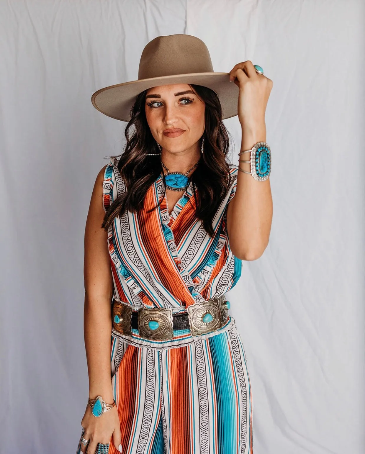 Jentri concho belt- black leather - will restock soon