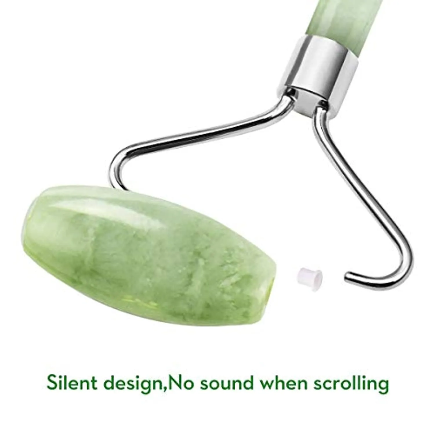 Kimkoo Jade Roller for Face-3 in 1 Kit with Facial Massager Tool,100% Real Natural Jade Stone Facial Roller Anti Aging,Face Beauty Set for Eye Anti-Wrinkle