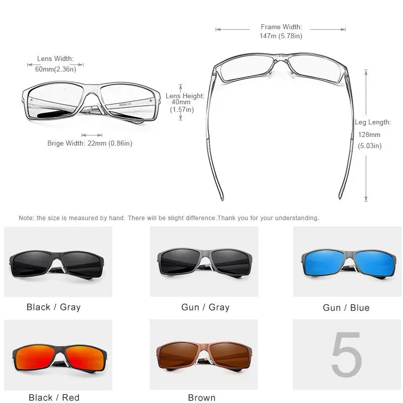 KINGSEVEN Aluminum Magnesium Polarized Driving Sunglasses