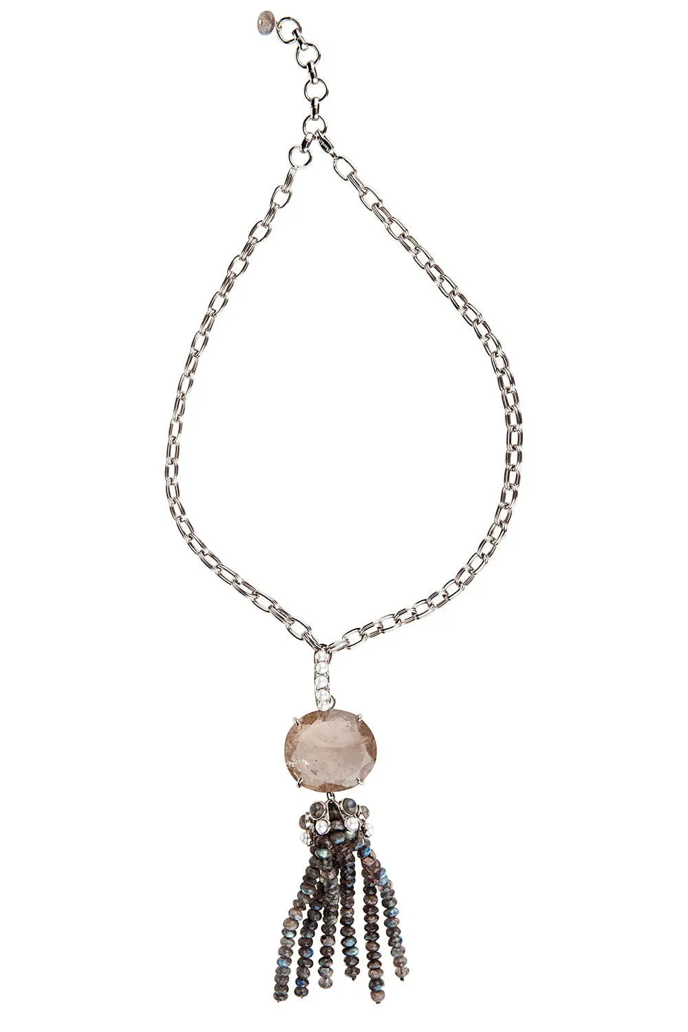 Labradorite Quartz Cora Necklace