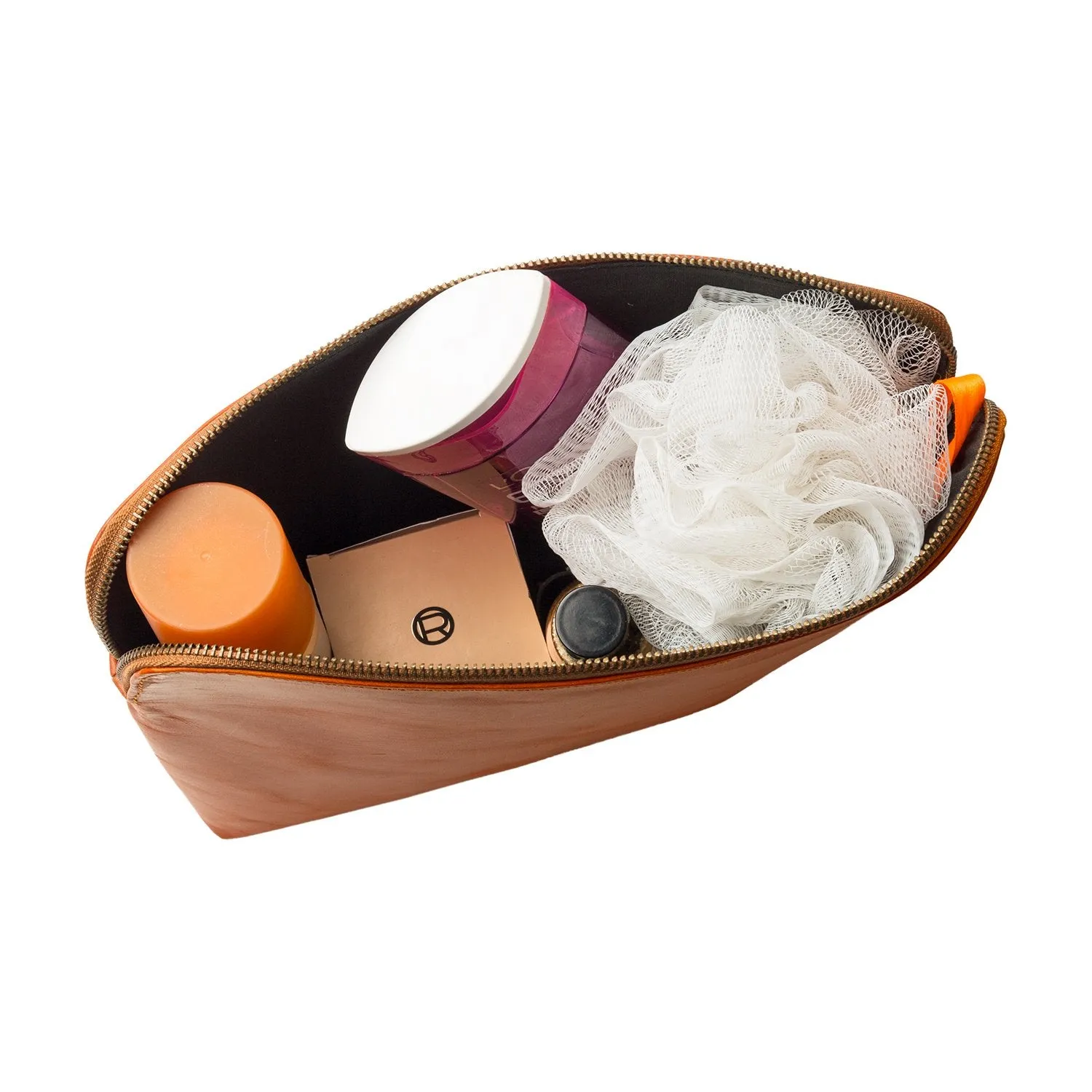 Large Classic Cosmetic Case (Tan)