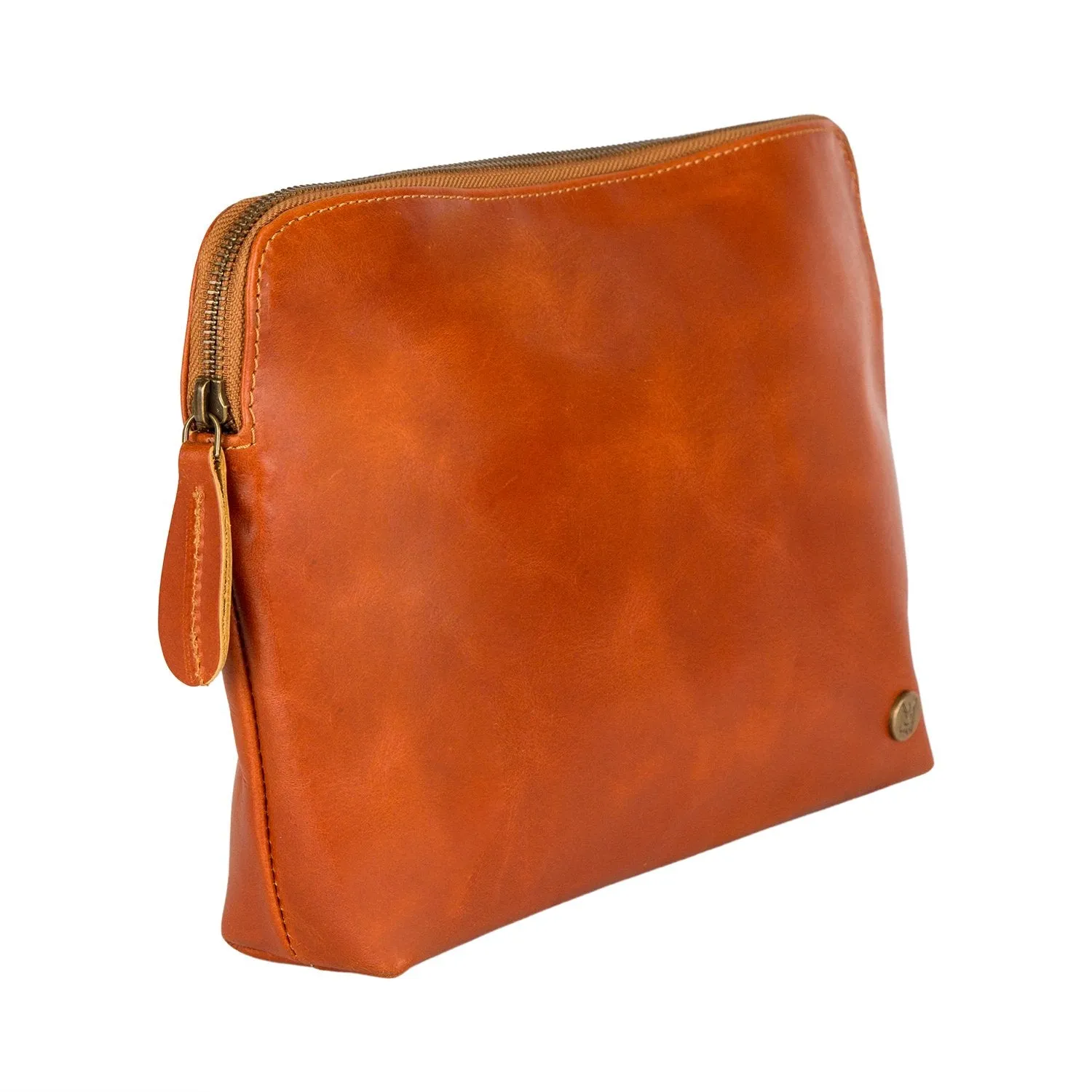 Large Classic Cosmetic Case (Tan)