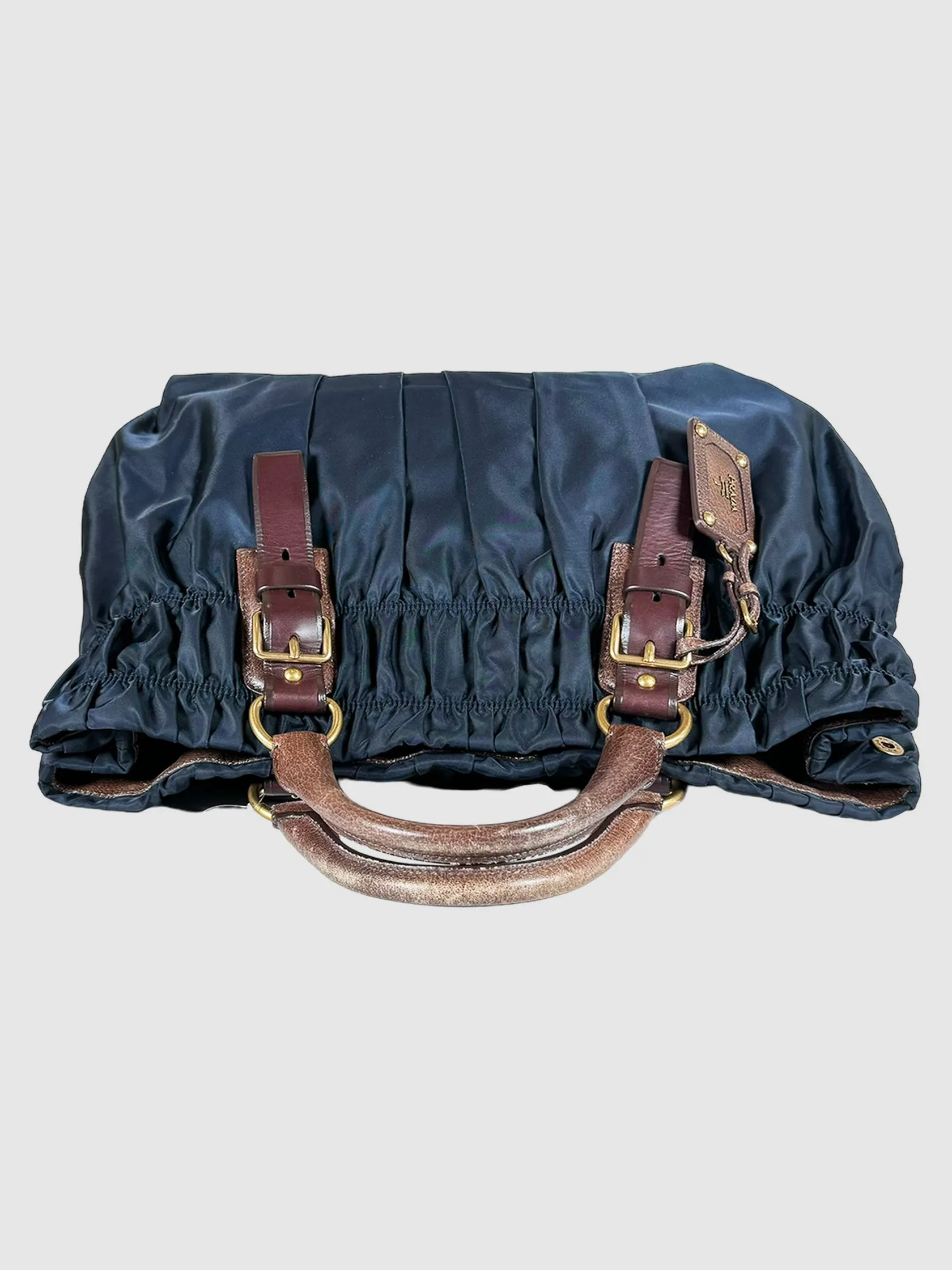 Large Tessuto Gaufre Tote Bag