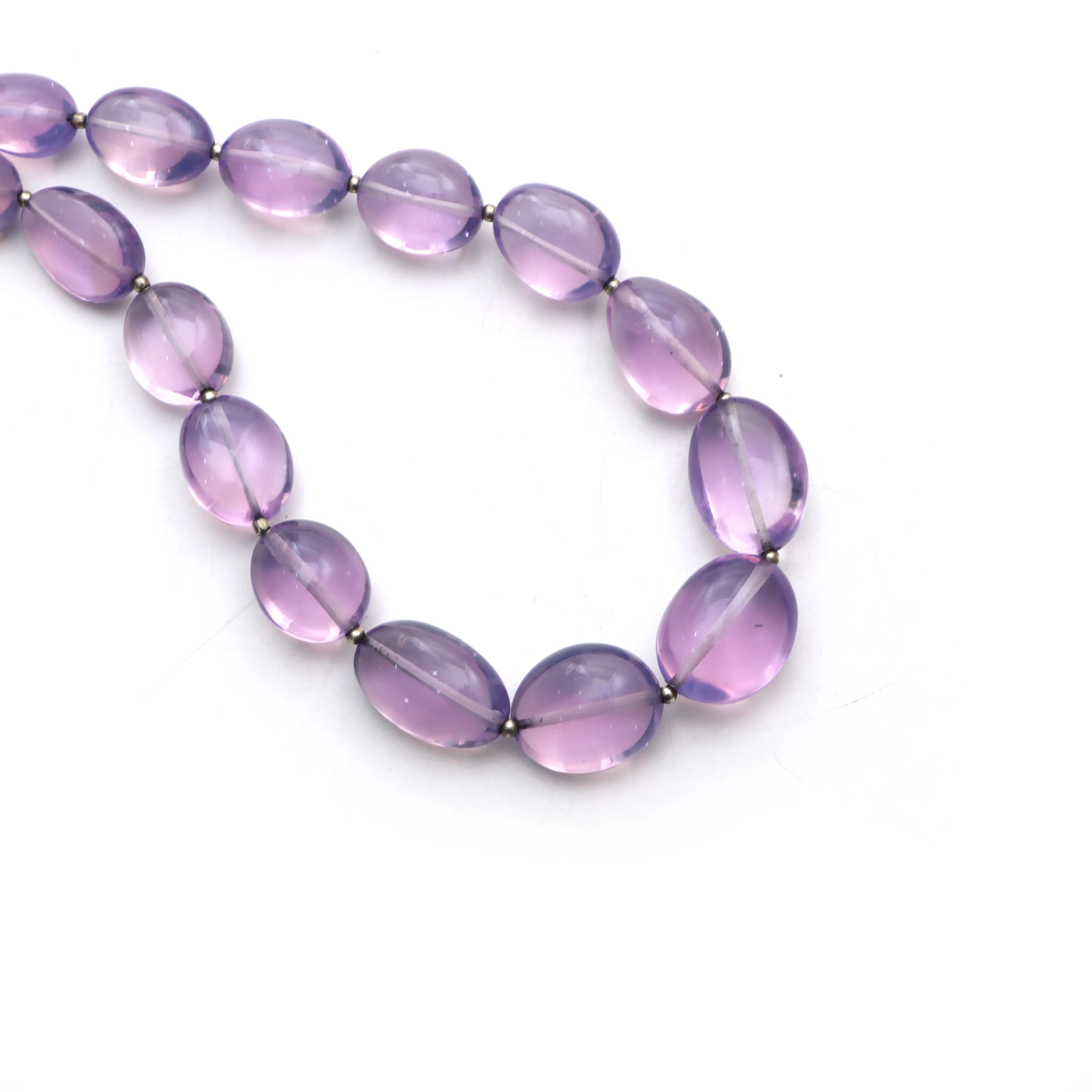 Lavender quartz smooth tumble beads, 10.5x14 mm to 16.5x21 mm, Plain Quartz beads, Tumble shape quartz, 21 inches strand, Price per strand