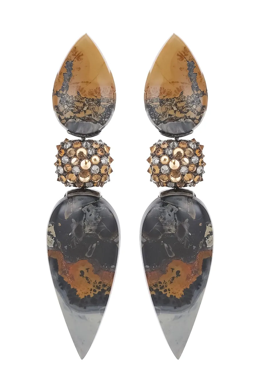 Malignano and Madarin Garnet Earrings