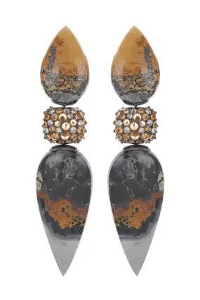Malignano and Madarin Garnet Earrings