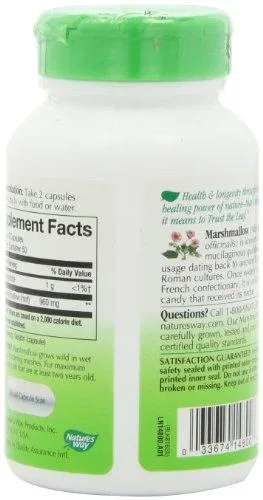 Marshmallow Root 480 Mg 100 Capsules Pack Of 2
