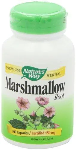 Marshmallow Root 480 Mg 100 Capsules Pack Of 2
