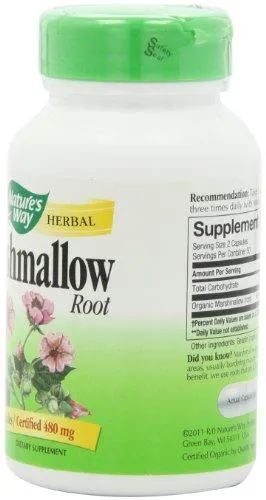 Marshmallow Root 480 Mg 100 Capsules Pack Of 2