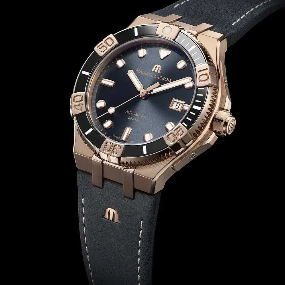 Maurice Lacroix - AIKON Venturer Bronze Case Watch 43mm AI6058-BRZ0B-330-2