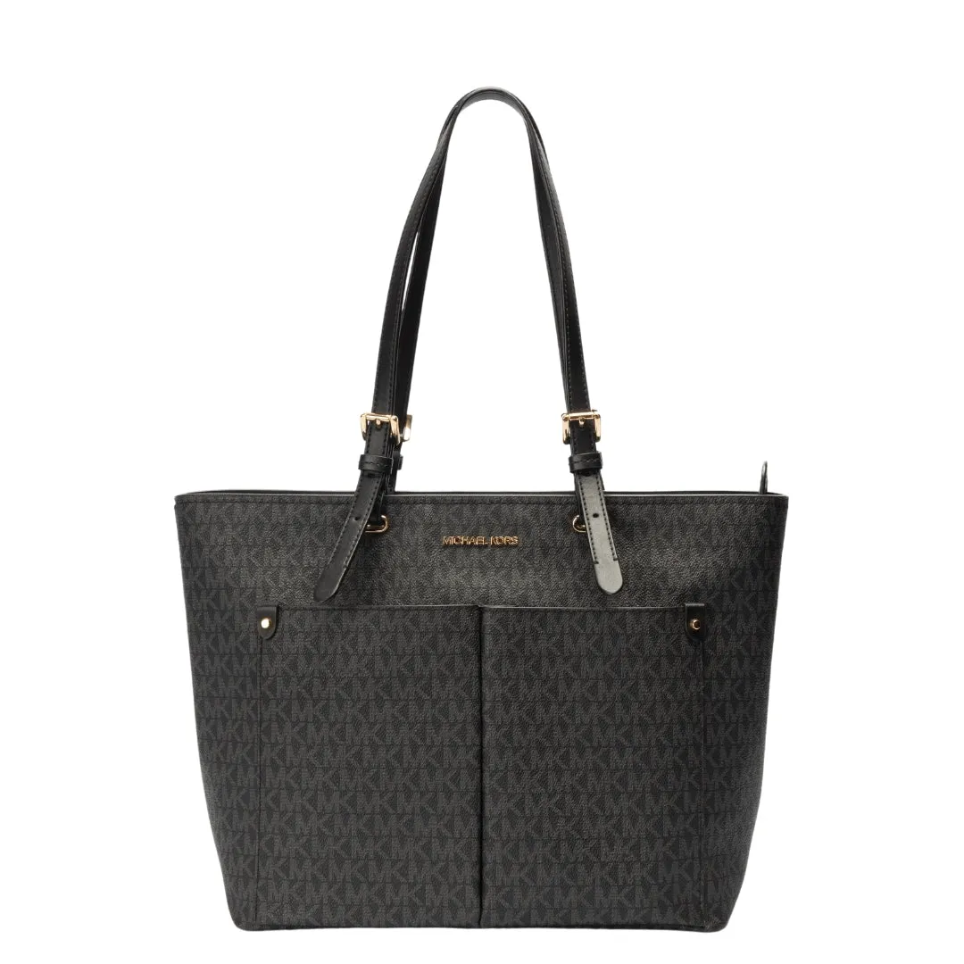 Michael Kors Jet Set Logo Pocket Tote Bag