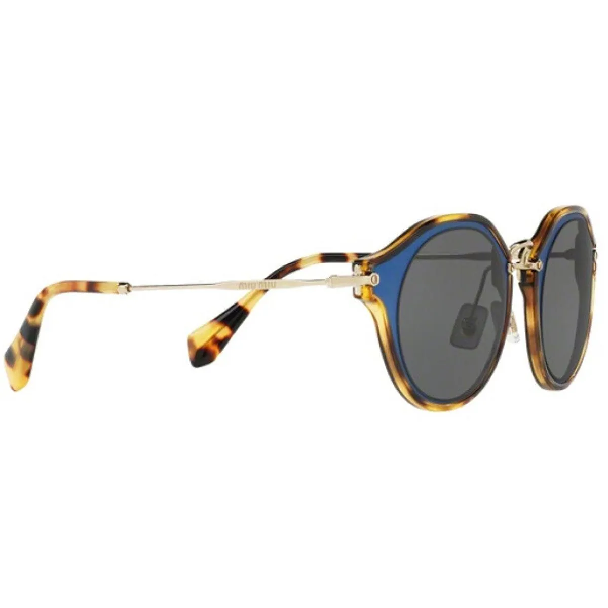 Miu Miu Women's Sunglasses - Matte Azure Plastic Frame Grey Lenses | 51SS-VA71A149