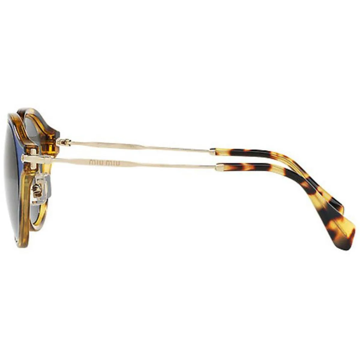 Miu Miu Women's Sunglasses - Matte Azure Plastic Frame Grey Lenses | 51SS-VA71A149