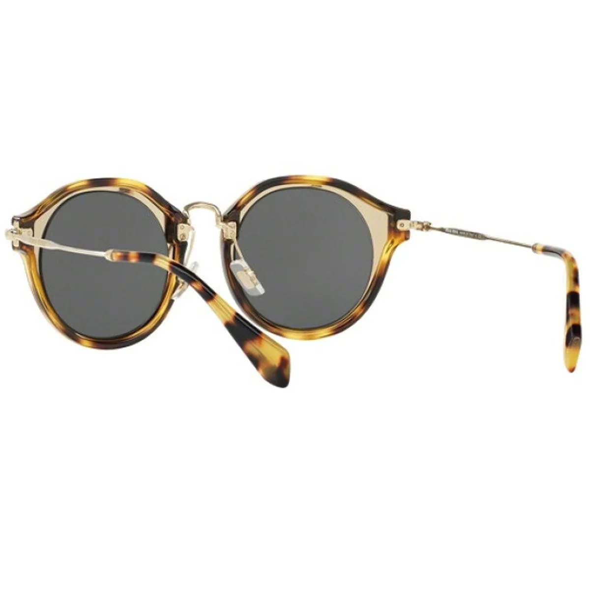 Miu Miu Women's Sunglasses - Matte Azure Plastic Frame Grey Lenses | 51SS-VA71A149