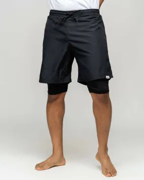 Modest Workout 2in1 Short Shorts - Black