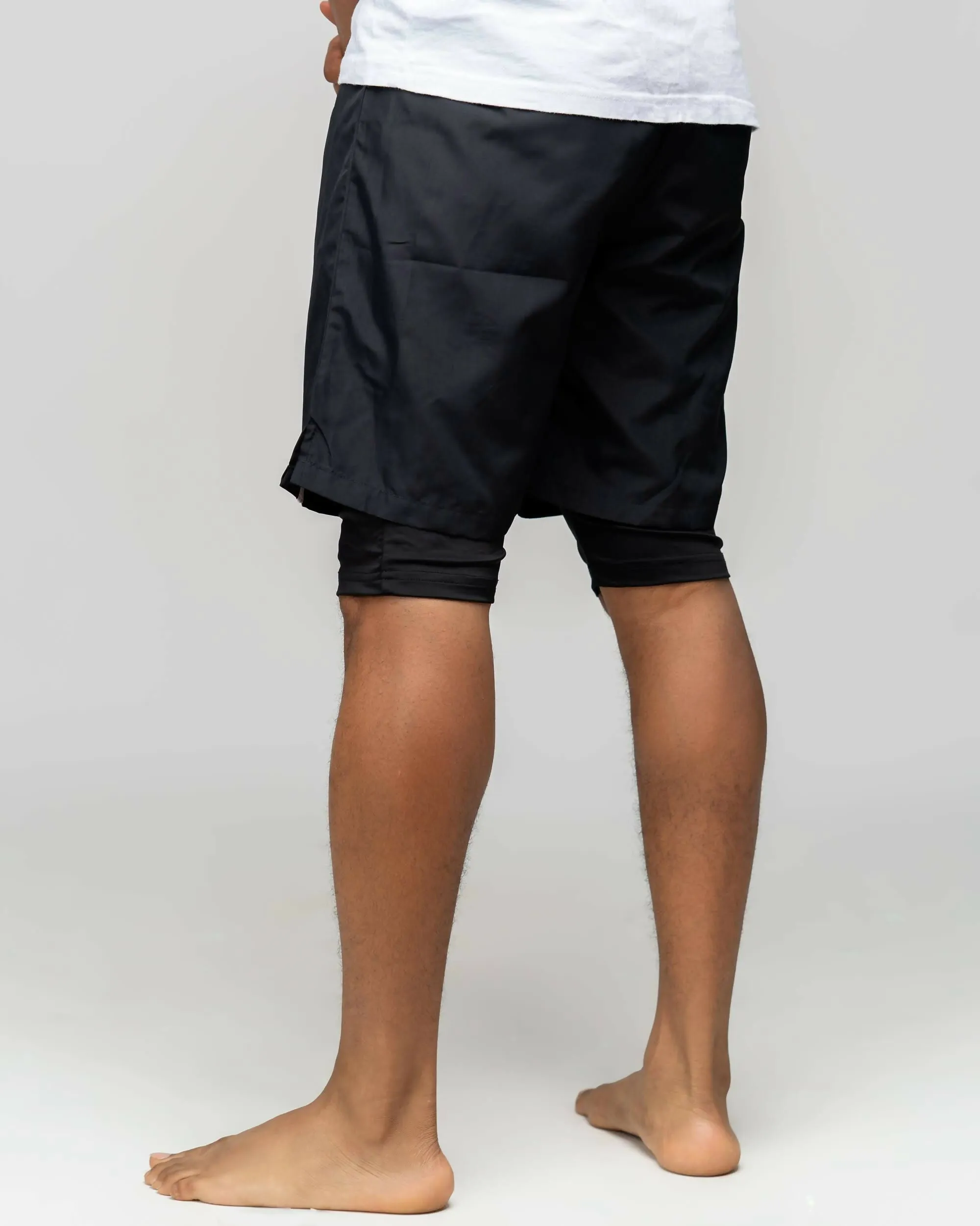 Modest Workout 2in1 Short Shorts - Black