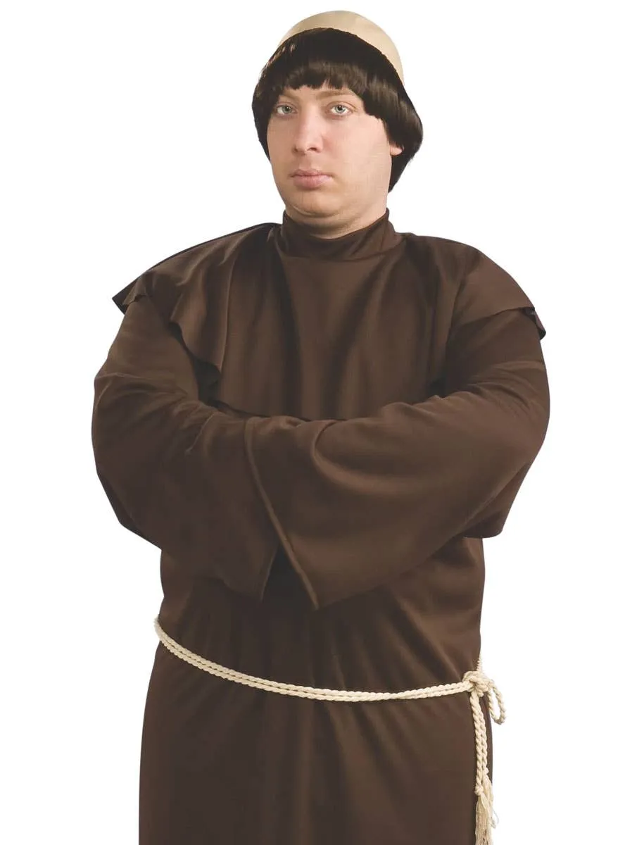 Monk Plus Size Mens Costume, Including Wig